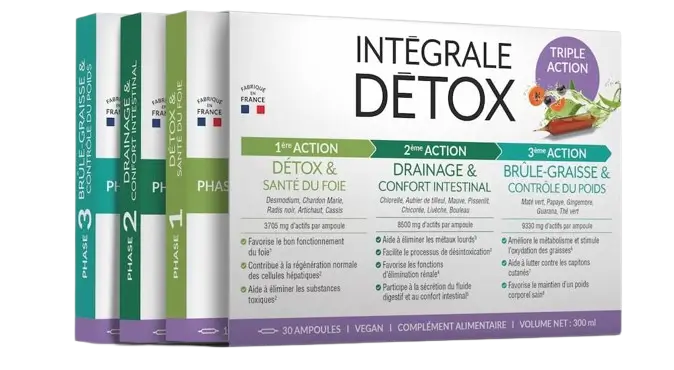 Intégrale Détox Triple Action avec 16 plantes détoxifiantes